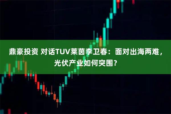 鼎豪投资 对话TUV莱茵李卫春：面对出海两难，光伏产业如何突围？