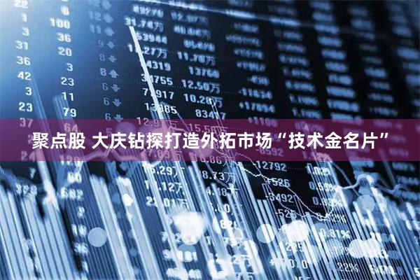 聚点股 大庆钻探打造外拓市场“技术金名片”