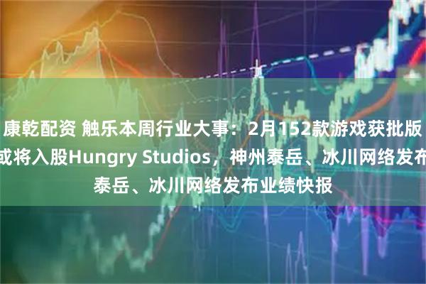 康乾配资 触乐本周行业大事：2月152款游戏获批版号，腾讯或将入股Hungry Studios，神州泰岳、冰川网络发布业绩快报
